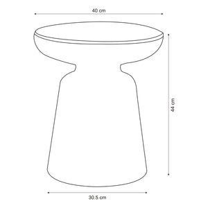 Beistelltisch Posio 44xØ40 cm [en.casa]