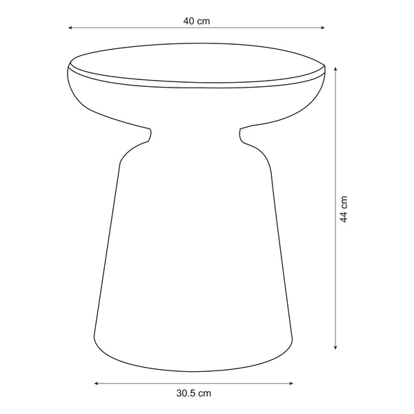 Beistelltisch Posio 44xØ40 cm [en.casa]