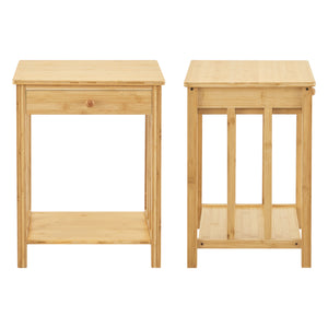 Beistelltisch Ranua Bambus Natur [en.casa]