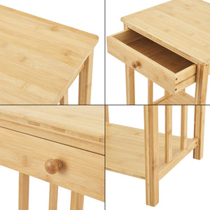 Beistelltisch Ranua Bambus Natur [en.casa]