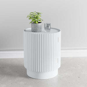 Beistelltisch Rill mit Tür [en.casa]