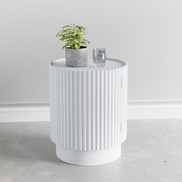 Beistelltisch Rill mit Tür [en.casa]