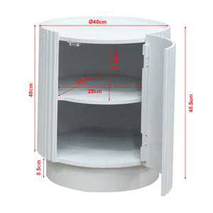 Beistelltisch Rill mit Tür [en.casa]