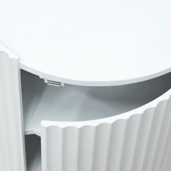 Beistelltisch Rill mit Tür [en.casa]