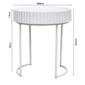 Beistelltisch Rill 46xØ40 cm [en.casa]