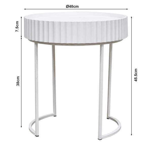Beistelltisch Rill 46xØ40 cm [en.casa]