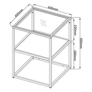 Beistelltisch Solund 55x40x40 cm [en.casa]