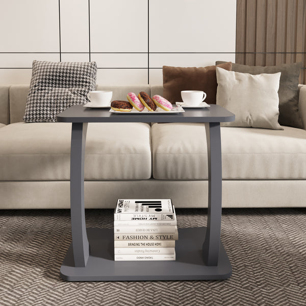 Beistelltisch Stattela C-förmig 59x35x56 cm [en.casa]