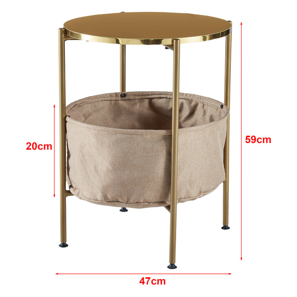 Beistelltisch Suonenjoki 59x47cm in versch. Farben [en.casa]