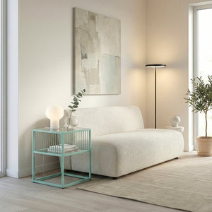 Beistelltisch Tronevn mit Glasplatte [en.casa]