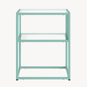 Beistelltisch Tronevn mit Glasplatte [en.casa]