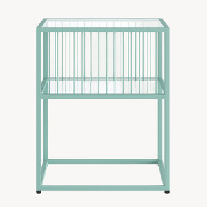 Beistelltisch Tronevn mit Glasplatte [en.casa]