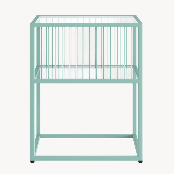 Beistelltisch Tronevn mit Glasplatte [en.casa]