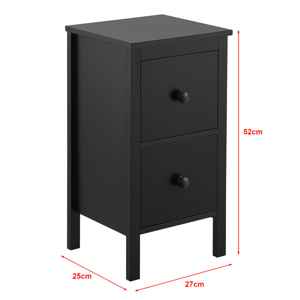 Beistelltisch Urjala Schwarz [en.casa]