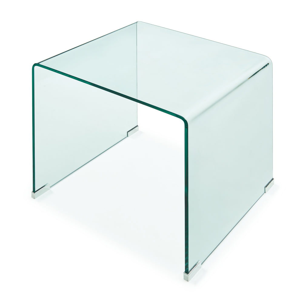 Beistelltisch Varlofrek Glas 50x50x50 cm [en.casa]