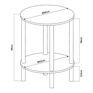 Beistelltisch Ves [en.casa]