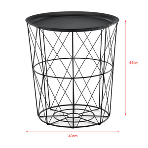 3er Set Metallkorb Beistelltisch Worcester en.casa