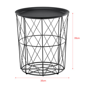 3er Set Metallkorb Beistelltisch Worcester en.casa