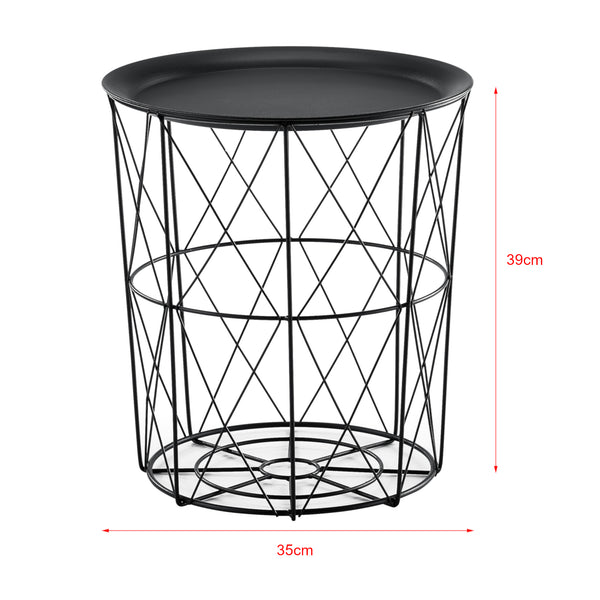 3er Set Metallkorb Beistelltisch Worcester en.casa