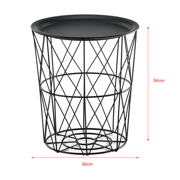 3er Set Metallkorb Beistelltisch Worcester en.casa