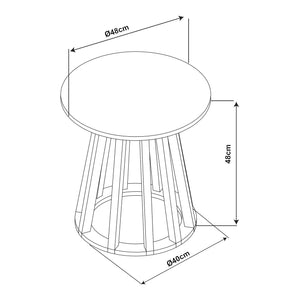 Beistelltisch Buzzard [en.casa]