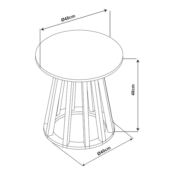 Beistelltisch Buzzard [en.casa]