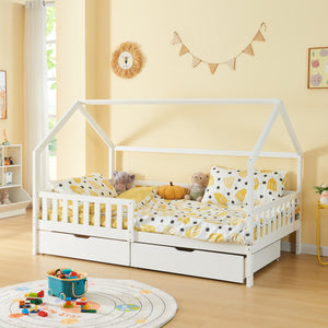 Bettkasten 2er Set Ydre Weiß [en.casa]