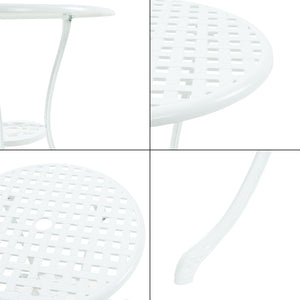 Bistro-Set Vena 3-tlg. Aluminiumguss [casa.pro]