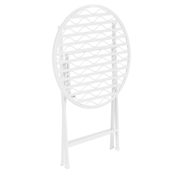 Bistroset Biella 3-tlg. klappbar Metall [en.casa]