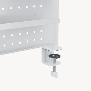 Schreibtisch-Organizer zum Anklemmen Sauda 114x68 cm Stahl [en.casa]