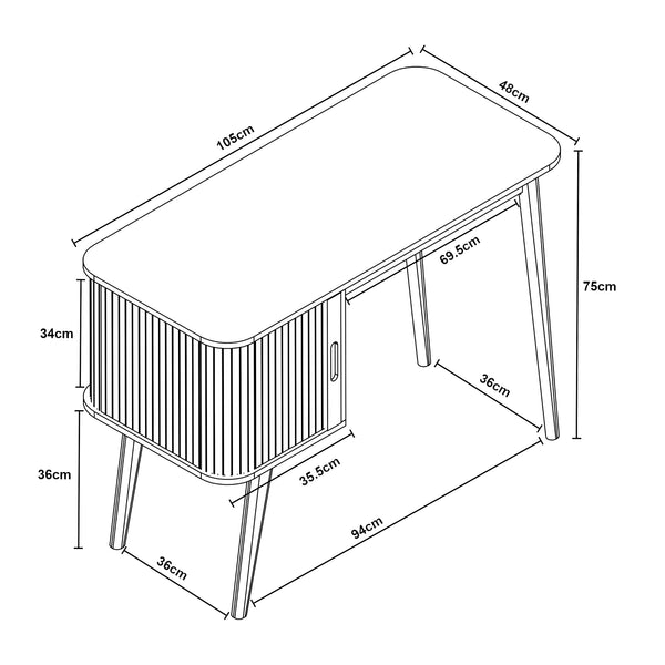 Schreibtisch Tysvær [en.casa]