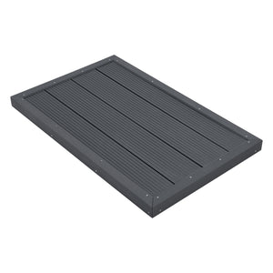 WPC Bodenplatte Nürtingen für Solardusche 101x63x5,5cm [en.casa] - premiumXL
