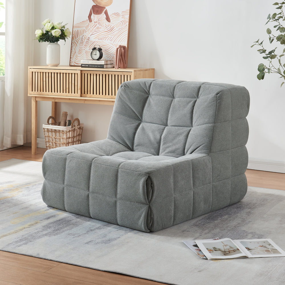 Bodensessel Koskyvn 75x90x100 cm Textil [en.casa]