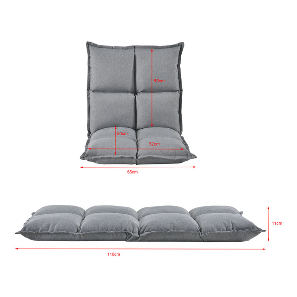 Bodensessel Deinze im 2er-Set verstellbar [en.casa]