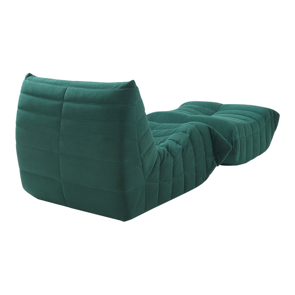Bodensessel mit Fußhocker Kodsø 75x90x100 cm [en.casa]