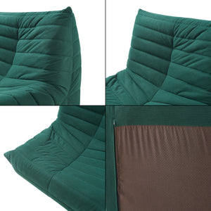 Bodensessel mit Fußhocker Kodsø 75x90x100 cm [en.casa]