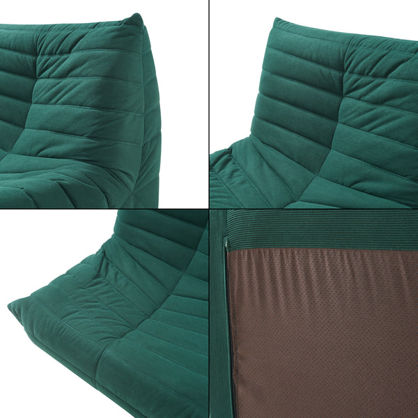 Bodensessel mit Fußhocker Kodsø 75x90x100 cm [en.casa]