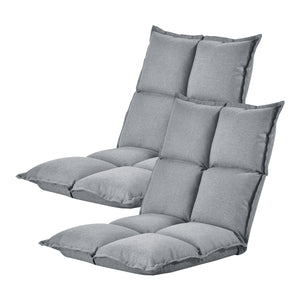 Bodensessel Deinze im 2er - Set verstellbar [en.casa] - premiumXL