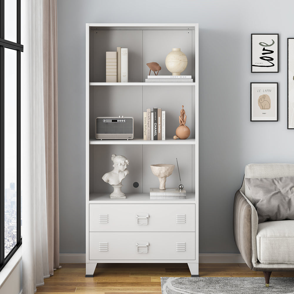 Bücherregal Hammarland Stahl in versch. Farben [en.casa]