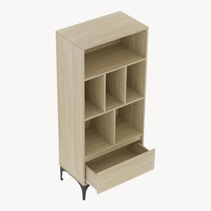 Bücherregal Kistiandi [en.casa]