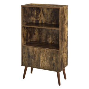 Bücherschrank Ängelholm 113x60x30 cm mit 2 Schranktüren und 2 großen Ablageflächen en.casa