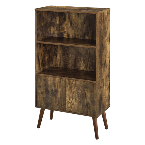 Bücherschrank Ängelholm 113x60x30 cm mit 2 Schranktüren und 2 großen Ablageflächen en.casa