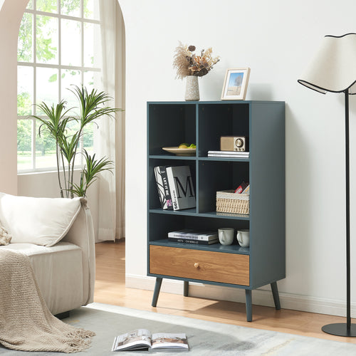 Bücherregal mit Schublade Reyljand [en.casa]