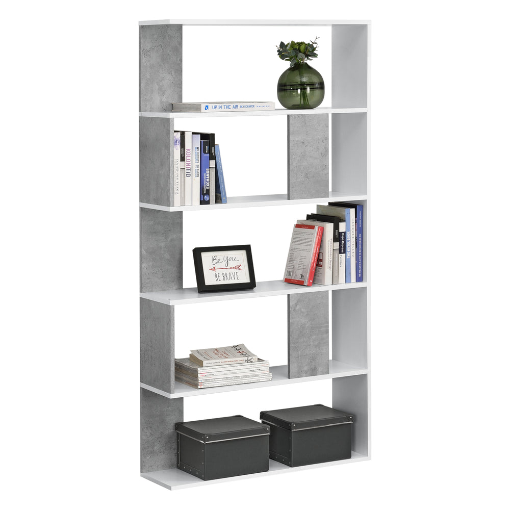 Bücherregal Aneby 159x80x24cm mit 5 Ablageflächen versch. Farben [en.casa] - premiumXL