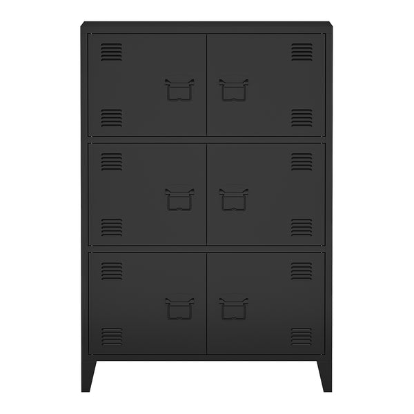 Büroschrank Hamina 113x80x40cm in versch. Farben [en.casa]