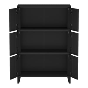 Büroschrank Hamina 113x80x40cm in versch. Farben [en.casa]