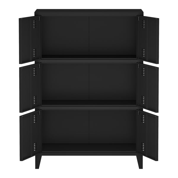 Büroschrank Hamina 113x80x40cm in versch. Farben [en.casa]