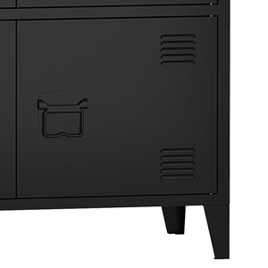 Büroschrank Hamina 113x80x40cm in versch. Farben [en.casa]