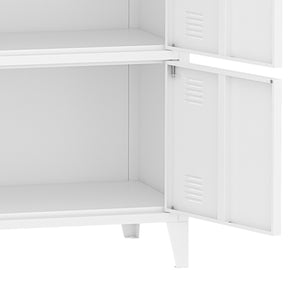 Büroschrank Hamina 113x80x40cm in versch. Farben [en.casa]