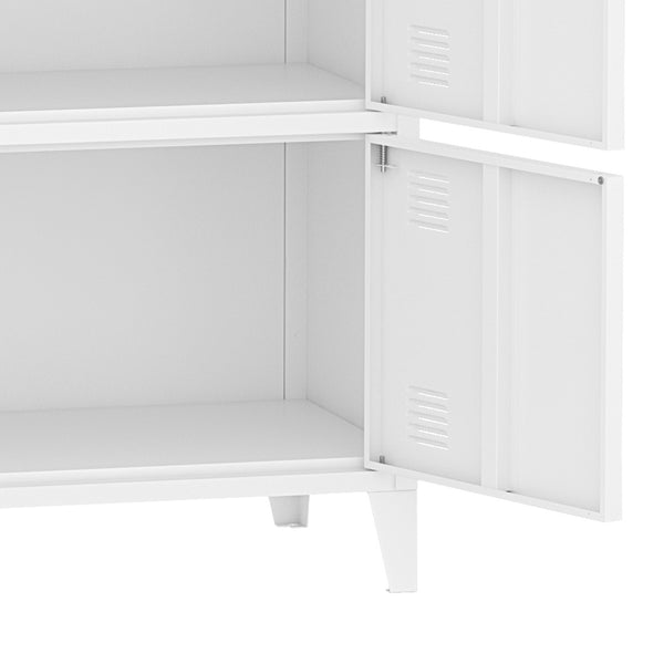 Büroschrank Hamina 113x80x40cm in versch. Farben [en.casa]